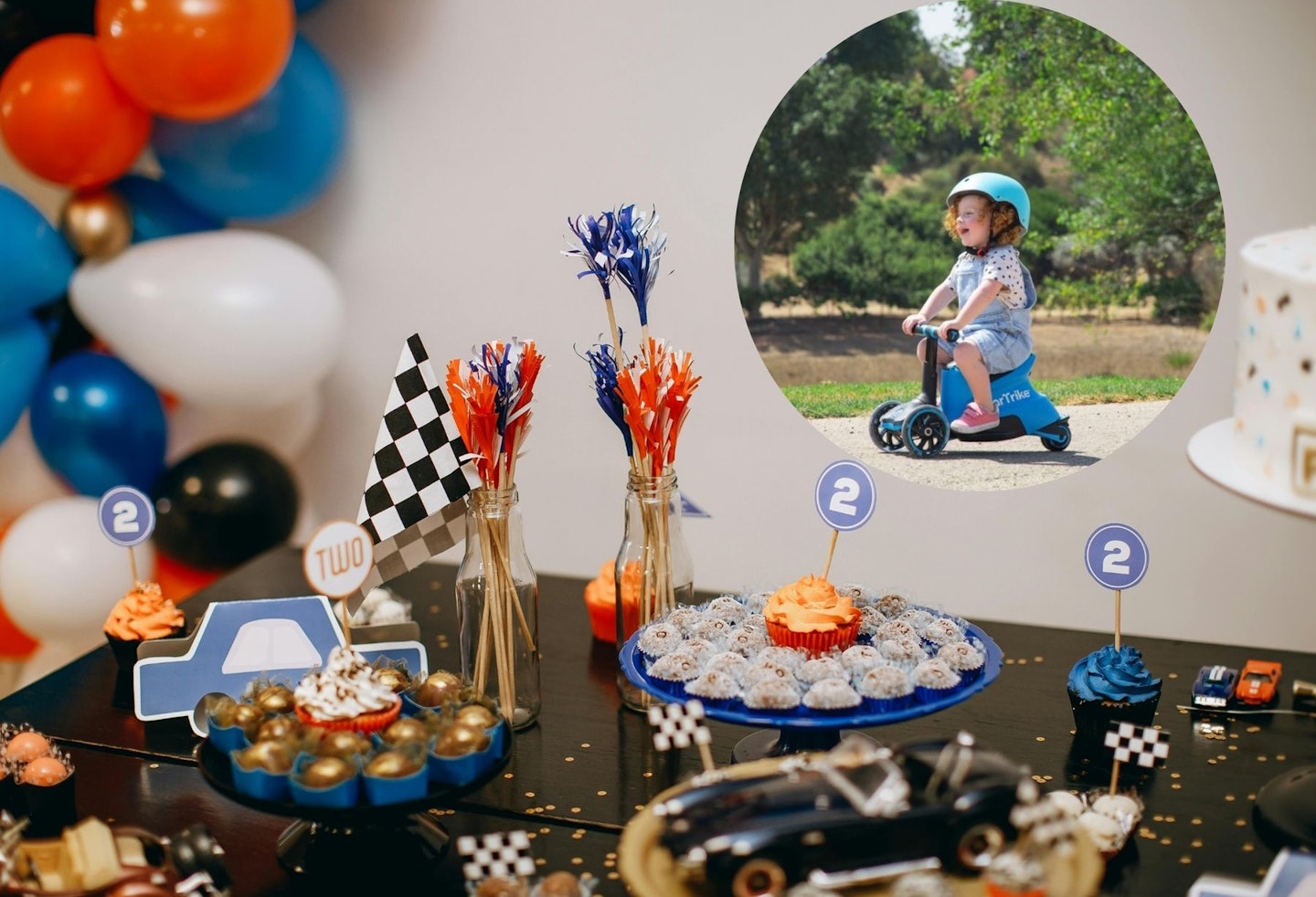 Scooter-themed 1st birthday party