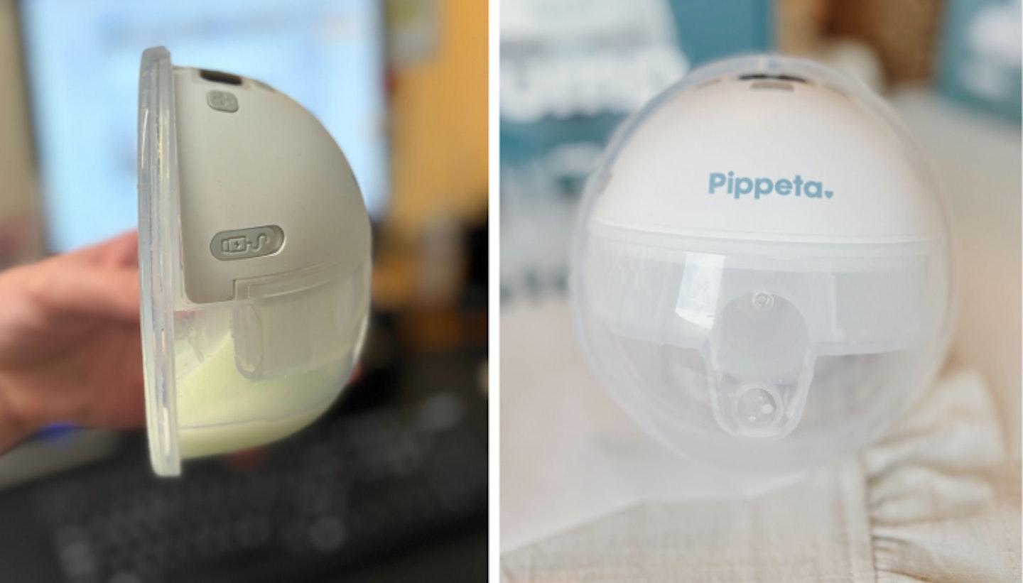 The Pippeta Compact LED after the tester has pumped milk