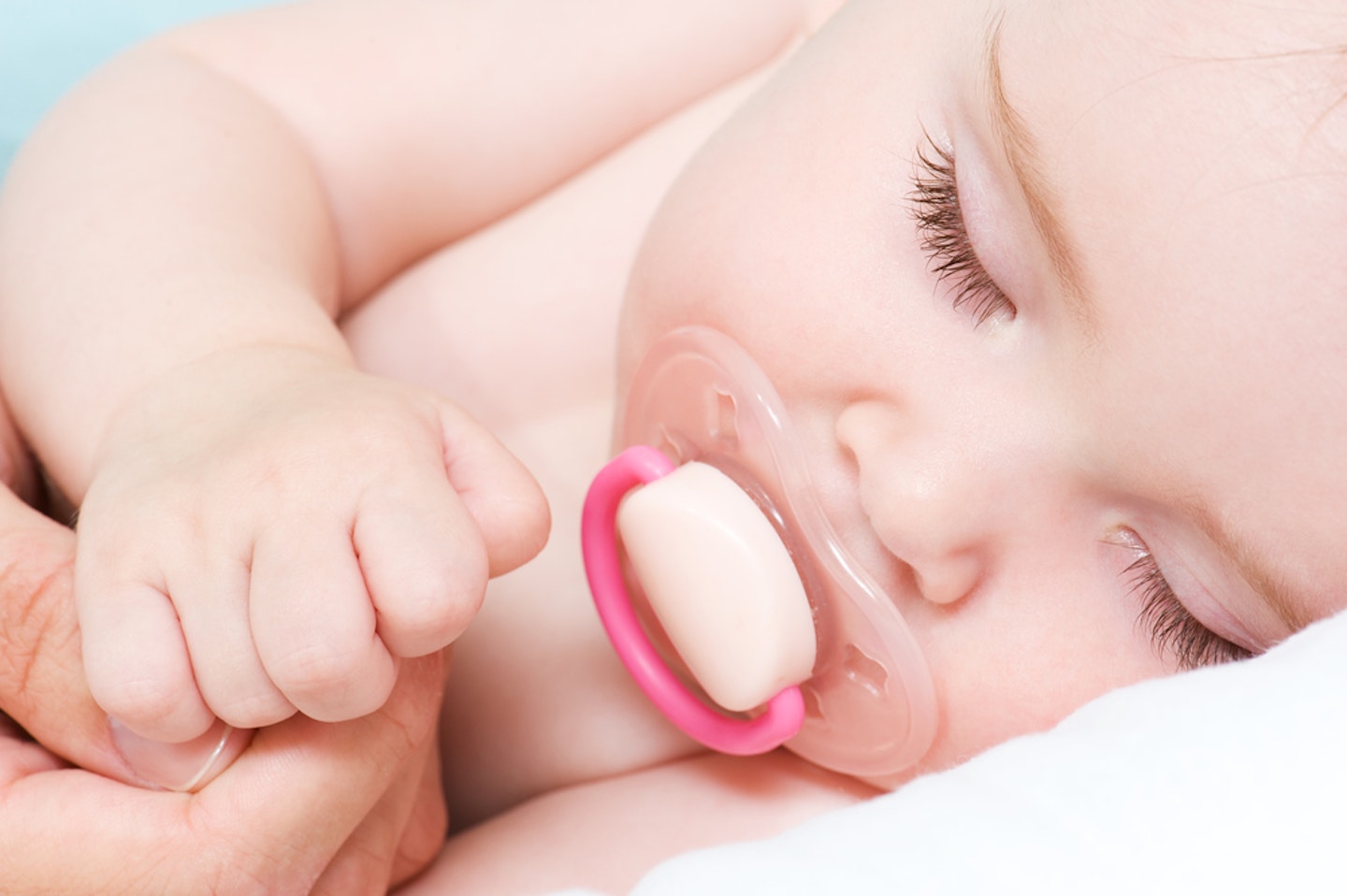 baby with dummy