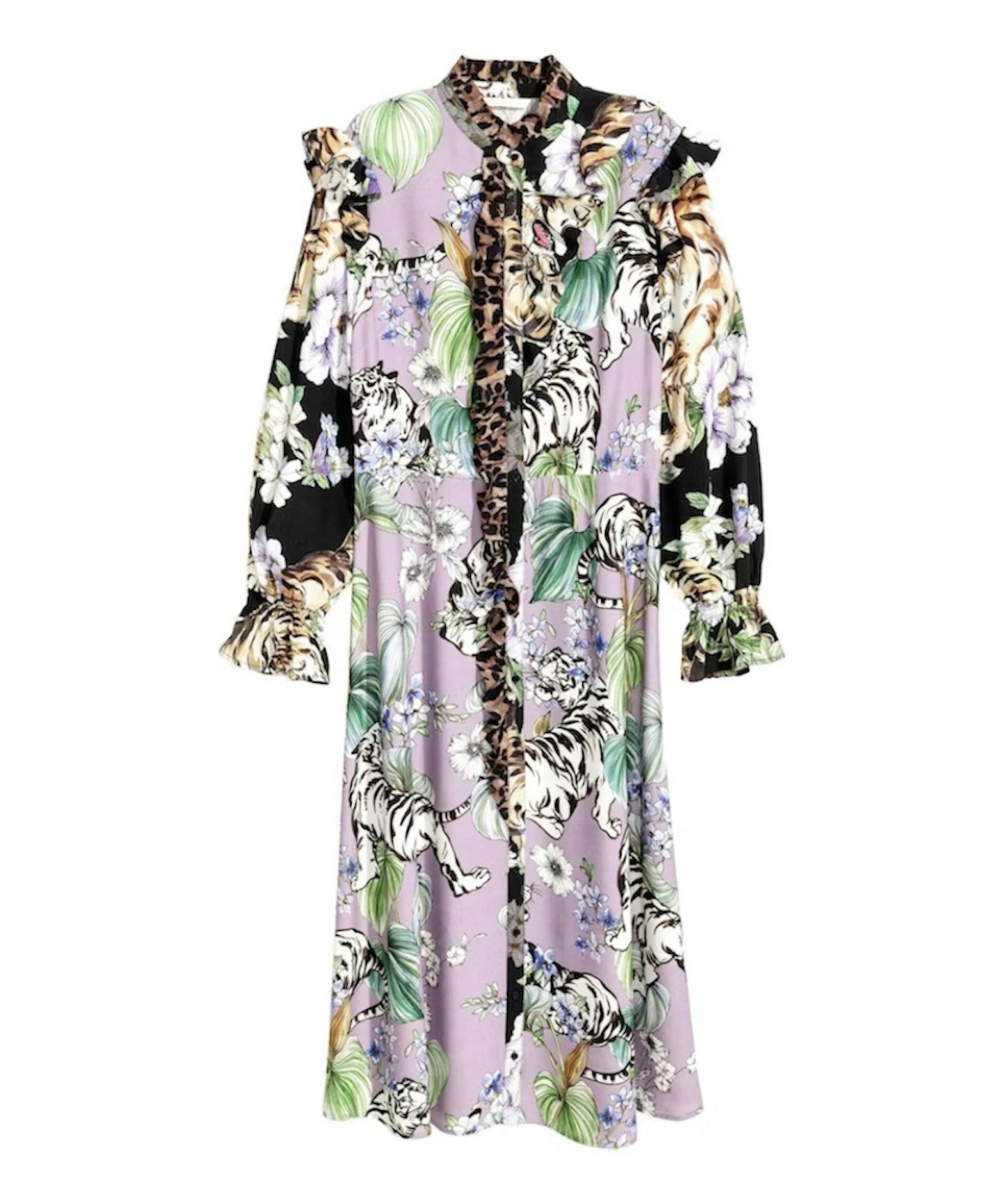 Patterned long-sleeved dress from H&M