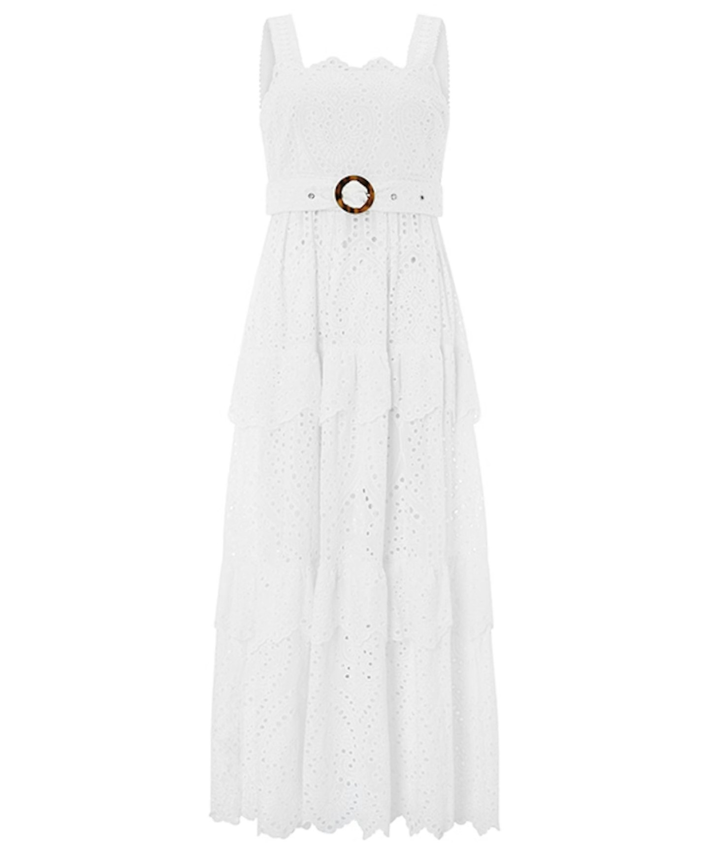 Broderie Cotton Maxi Dress