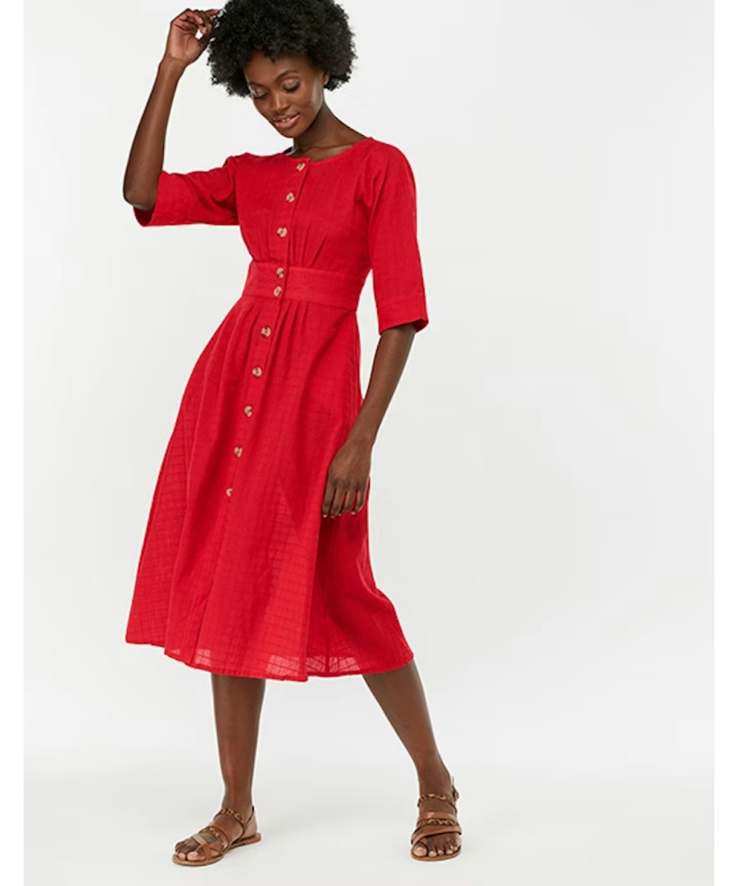 Cotton Midi Dress
