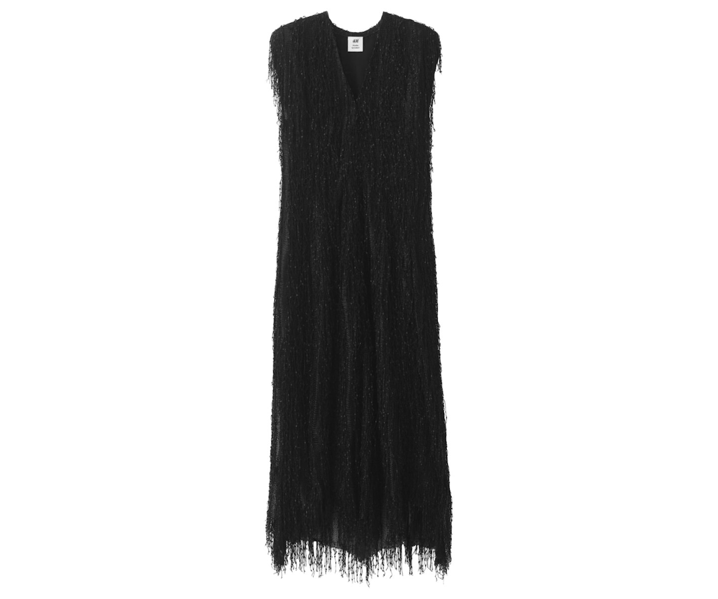 H&M Black Fringed Dress