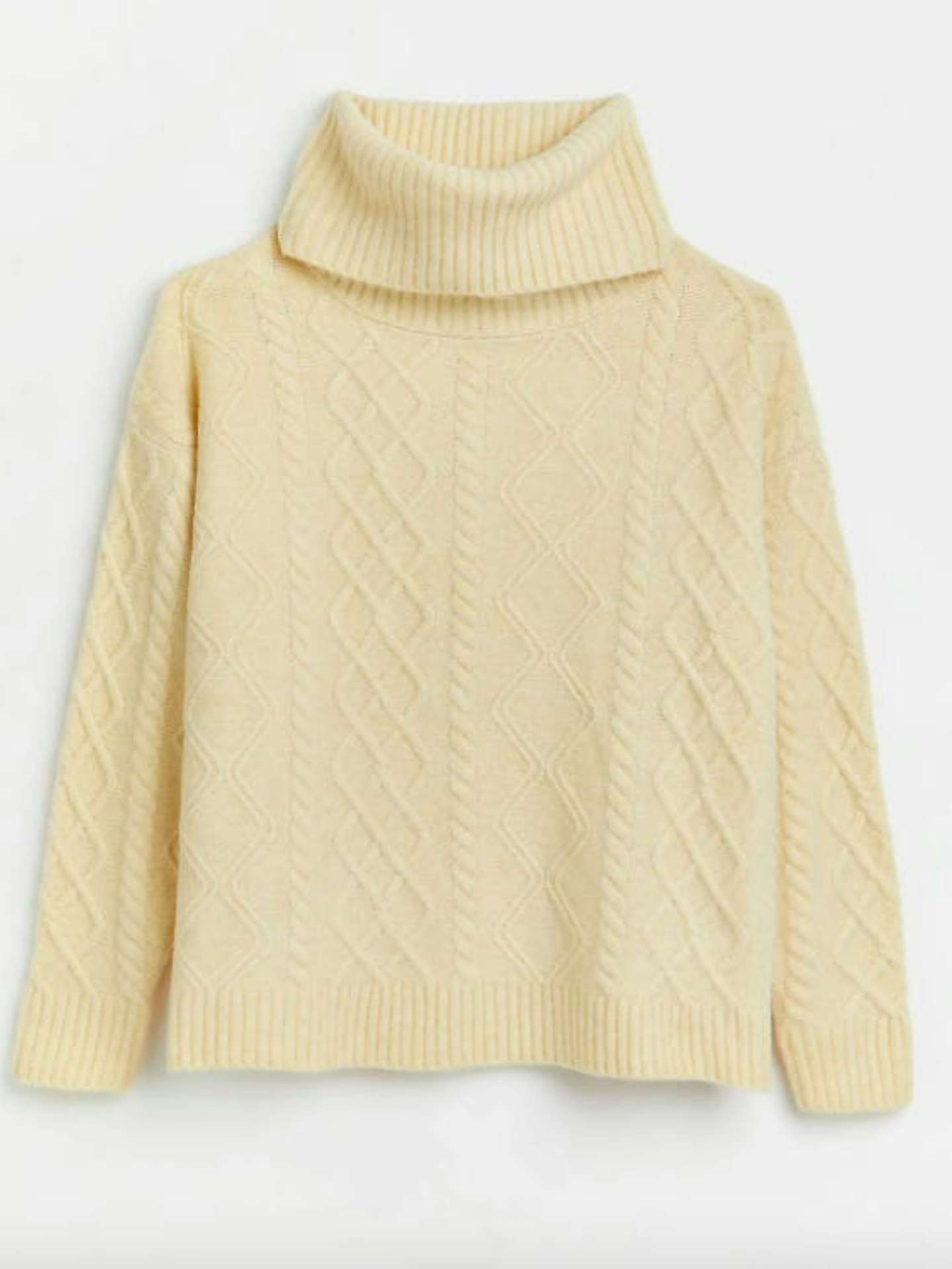 Cream Cable-Knit Jumper