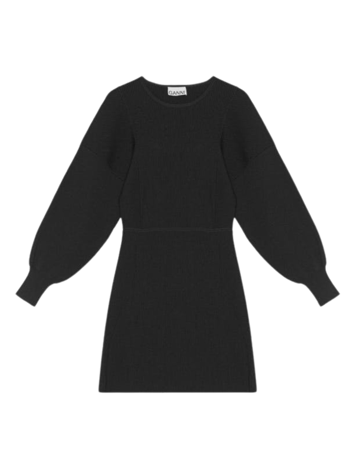 Ganni, O-Neck Mini Dress