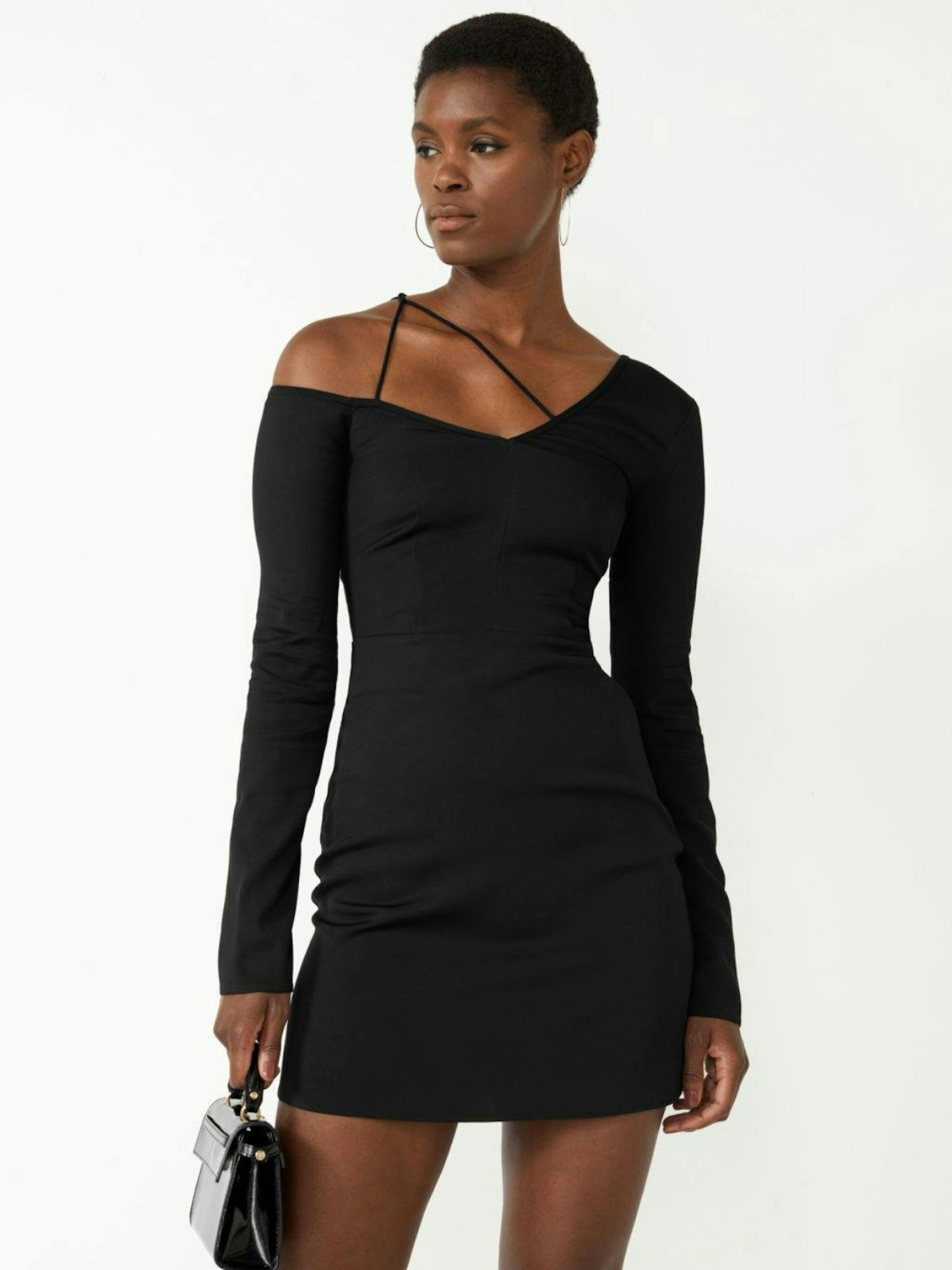 & Other Stories, Asymmetric One-Shoulder Mini Dress