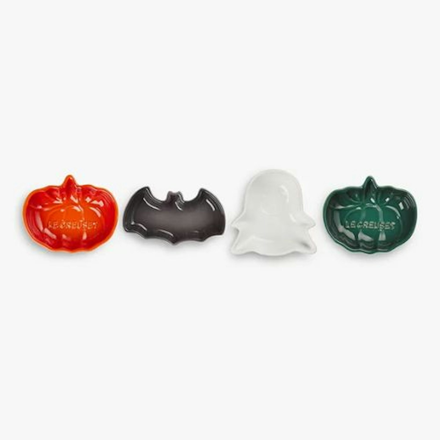 Le Creuset Stoneware Mini Halloween Dish, Set of 4, 11cm, Assorted