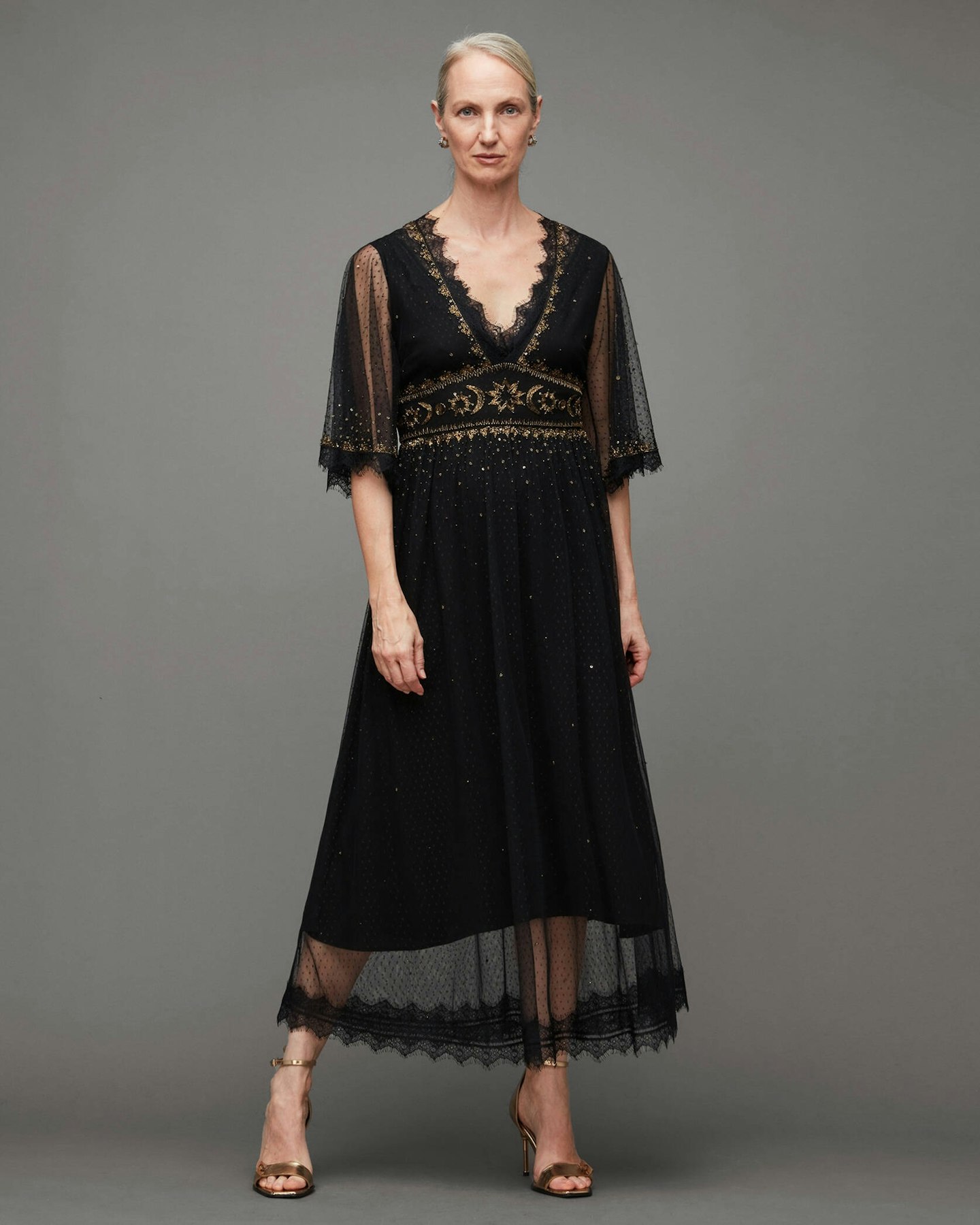 Chaya Sheer Embellished Maxi Dress