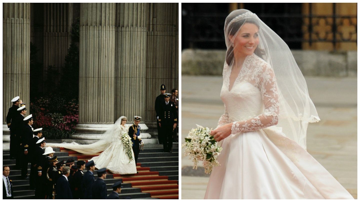 princess diana kate middleton wedding