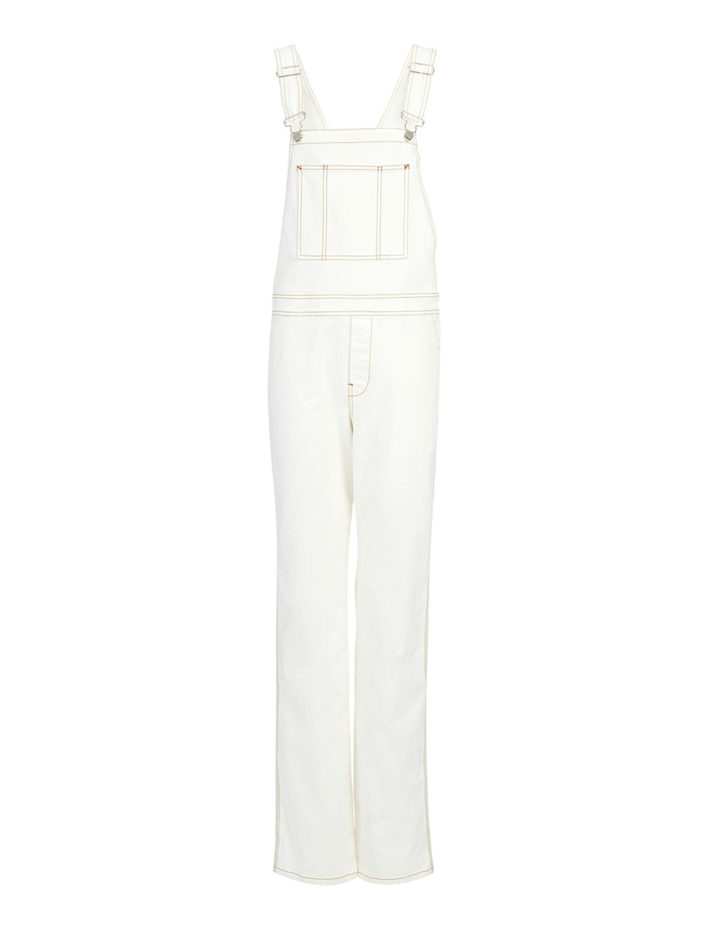 off white stretch dungarees joseph
