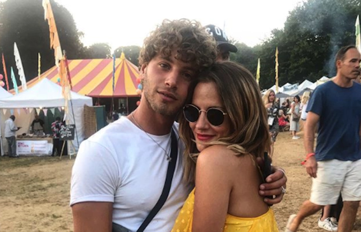Eyal Booker and Caroline Flack