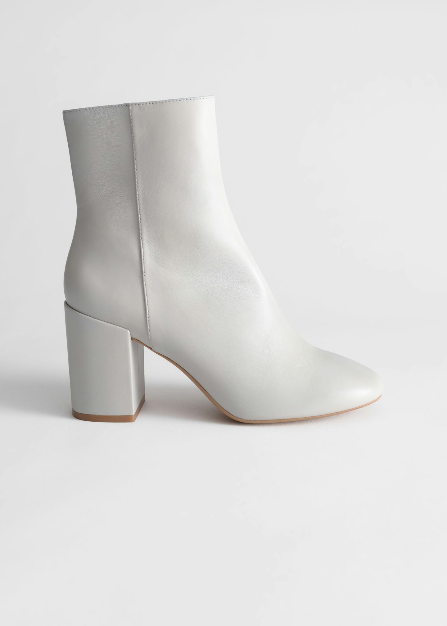& Other Stories, Block Heel Leather Boots, £135