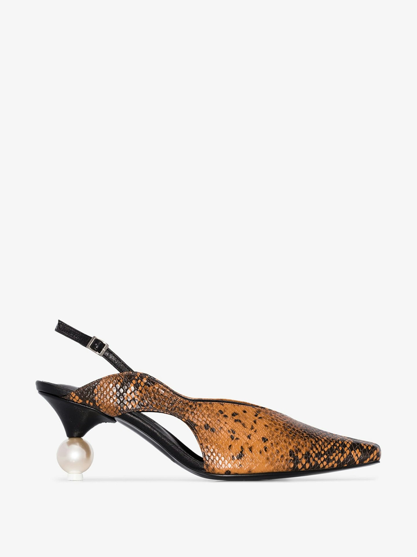 Yuul Yie, Doreen Snake-Effect Pumps, £285