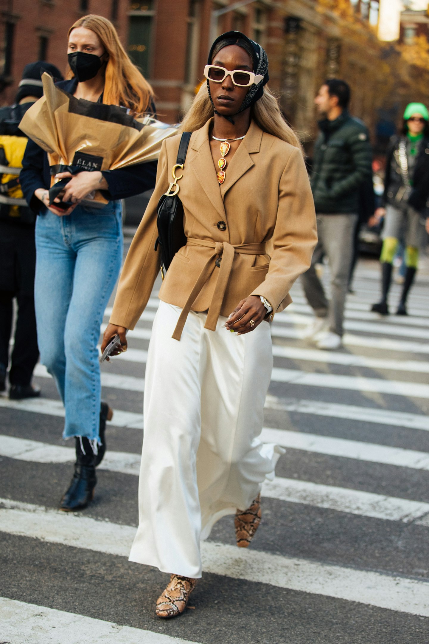 A guest at NYFW